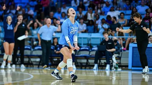 Carson Overbeck                      
University of North Carolina Volleyball v Boston College 
Carmichael Arena 
Chapel Hill, NC 
Sunday, September 29, 2024