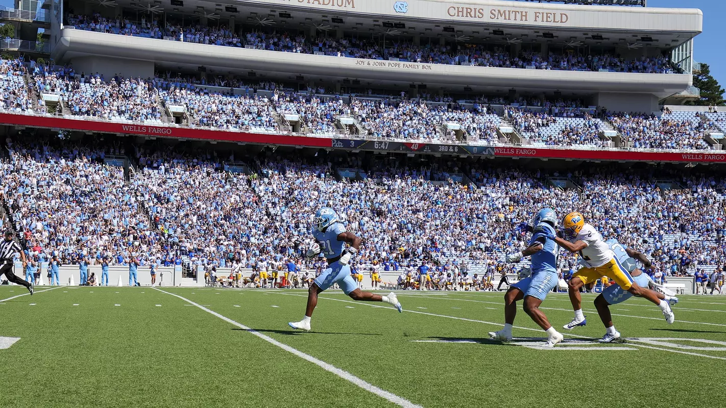 Kaleb Cost interception return for TD vs. Pitt
