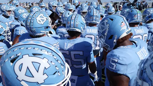 huddle 
University of North Carolina Football v Pitt 
Kenan Stadium 
Chapel Hill, NC 
Saturday, October 5, 2024