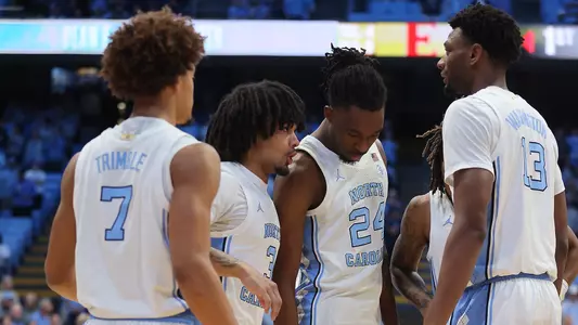 MBB huddle vs. Elon