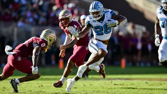 Omarion Hampton
University of North Carolina Football v Florida State
Doak Campbell Stadium
Tallahassee, FL
Saturday, November 2, 2024