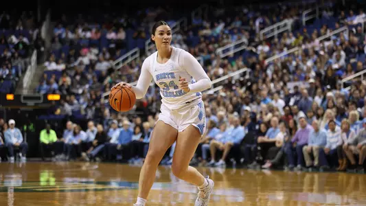Greensboro, NC – Nov 15: NCAA Women's Basketball - Connecticut vs North Carolina at First Horizon Coliseum in Greensboro, NC on November 15, 2024. (Credit: Andy Mead/YCJ)
