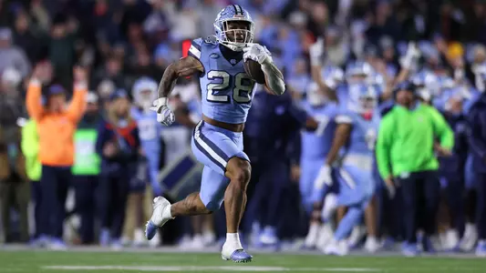 Omarion Hampton 
University of North Carolina Football v North Carolina State University 
Kenan Stadium 
Chapel Hill, NC 
Saturday, November 30, 2024