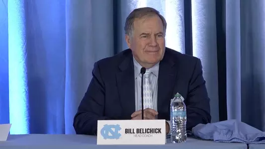 Bill Belichick at introductory press conference (screenshot)