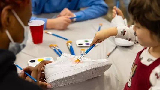 Shoe painting