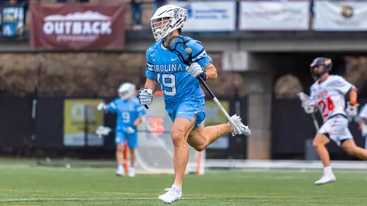 Cooper Frankenheimer 
University of North Carolina Men's Lacrosse v Mercer 
Silverbacks Park 
Atlanta, GA 
Saturday, February 10, 2024