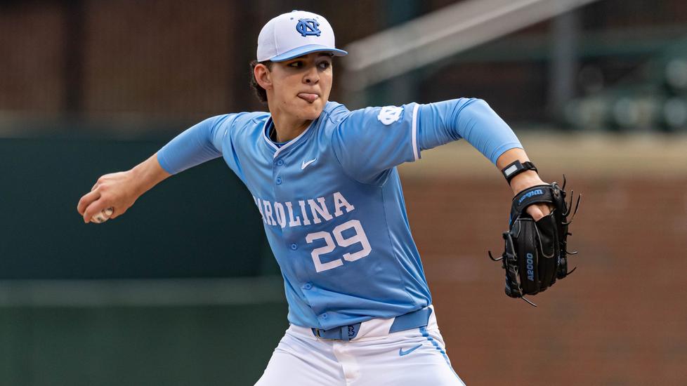 Jason DeCaro pitches 6 shutout innings in UNC Baseball's 13-0 romp over Notre Dame Jason DeCaro pitches 6 shutout innings in UNC Baseball's 13-0 romp over Notre Dame