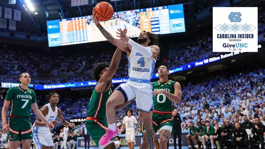 RJ Davis
University of North Carolina Men’s Basketball v Miami
Dean E. Smith Center
Chapel Hill, NC
Monday, February 26, 2024