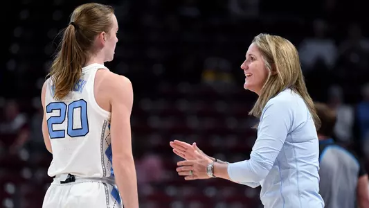 Lexi Donarski, Courtney Banghart
University of North Carolina Women's Basketball v Michigan State
Colonial Life Arena
Columbia, SC
Friday, March 22, 2024