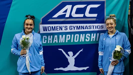 Isabelle Schaefer & Lali Dekanoidze
University of North Carolina Women’s Gymnastics v ACC Championships
Greensboro Coliseum
Greensboro, NC
Saturday, March 23, 2024