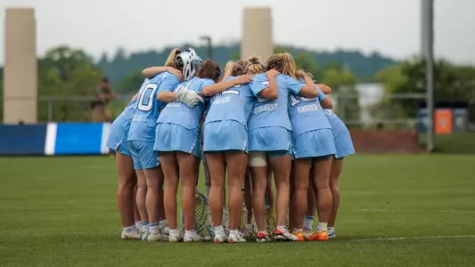 Women's Lacrosse Team Huddle