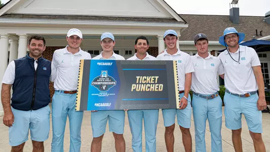 Team, Ticket Punched
University of North Carolina Men’s Golf v NCAA
Finley Golf Course
Chapel Hill, NC
Wednesday, May 15, 2024