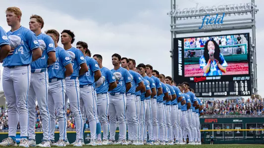 National Anthem
University of North Carolina Baseball v Tennessee
College World Series
Charles Schwab Field
Omaha, NE
Sunday, June 16, 2024