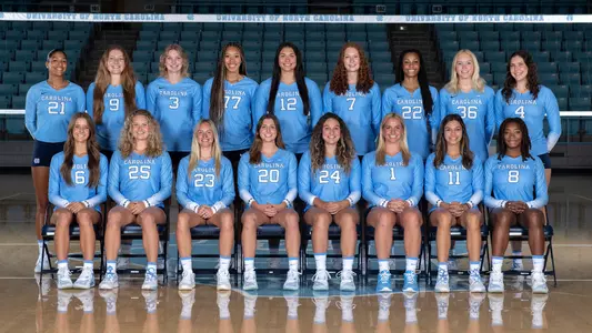 2024 Team
University of North Carolina Volleyball
Carmichael Arena
Chapel Hill, NC
Tuesday, August 13, 2024