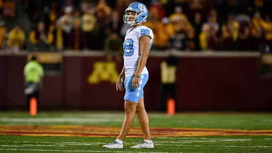 Noah Burnette                                                
University of North Carolina Football v Minnesota 
Huntington Bank Stadium
Minneapolis, MN 
Thursday, August 29, 2024