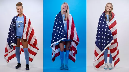 Savy King, Maddie Dahlien, Ally Sentnor US Flag