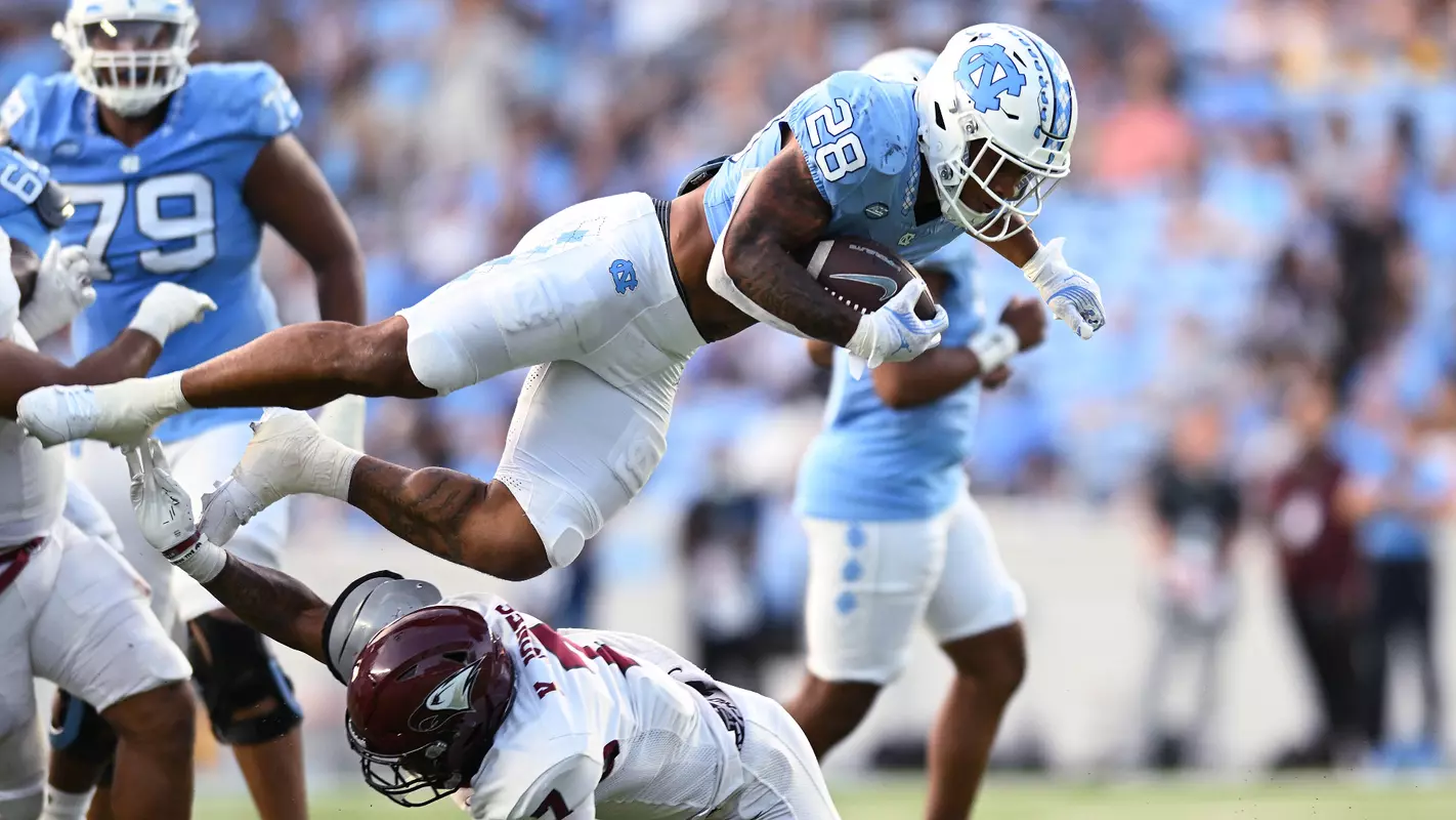 Omarion Hampton University of North Carolina Football v North Carolina Central University Kenan Stadium Chapel Hill, NC Saturday, September 14, 2024