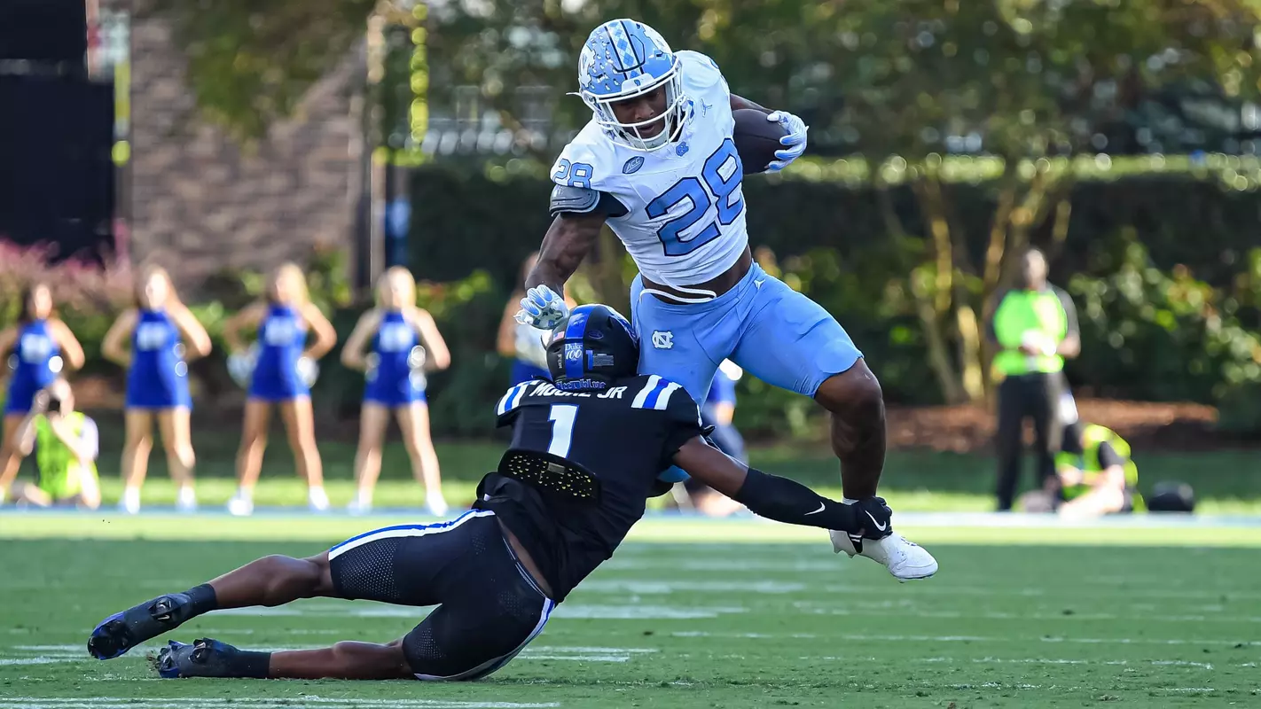 Omarion Hampton University of North Carolina Football v Duke Wallace Wade Stadium Durham, NC Saturday, September 28, 2024