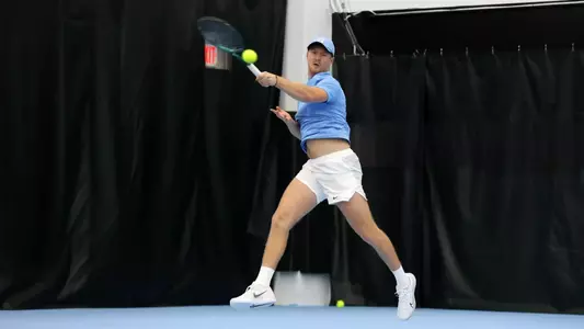 Chapel Hill, NC – Jan 19: NCAA Men's Tennis - James Madison at North Carolina at Chewning Tennis Center in Chapel Hill, NC on January 19, 2025. (Credit: Andy Mead/YCJ)