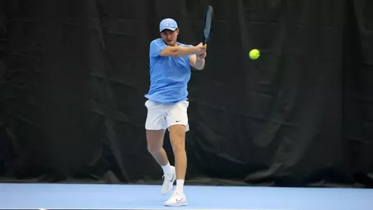 Chapel Hill, NC – Jan 19: NCAA Men's Tennis - James Madison at North Carolina at Chewning Tennis Center in Chapel Hill, NC on January 19, 2025. (Credit: Andy Mead/YCJ)