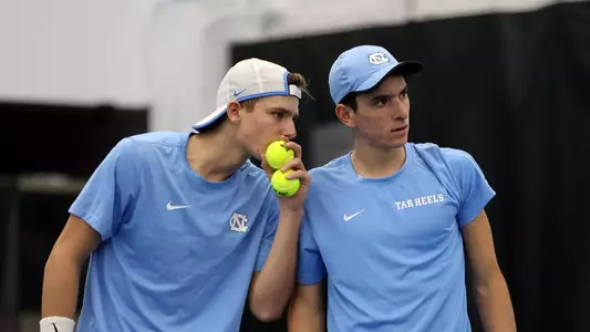 Chapel Hill, NC – Jan 19: NCAA Men's Tennis - James Madison at North Carolina at Chewning Tennis Center in Chapel Hill, NC on January 19, 2025. (Credit: Andy Mead/YCJ)