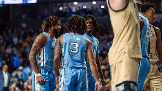 huddle at Wake Forest