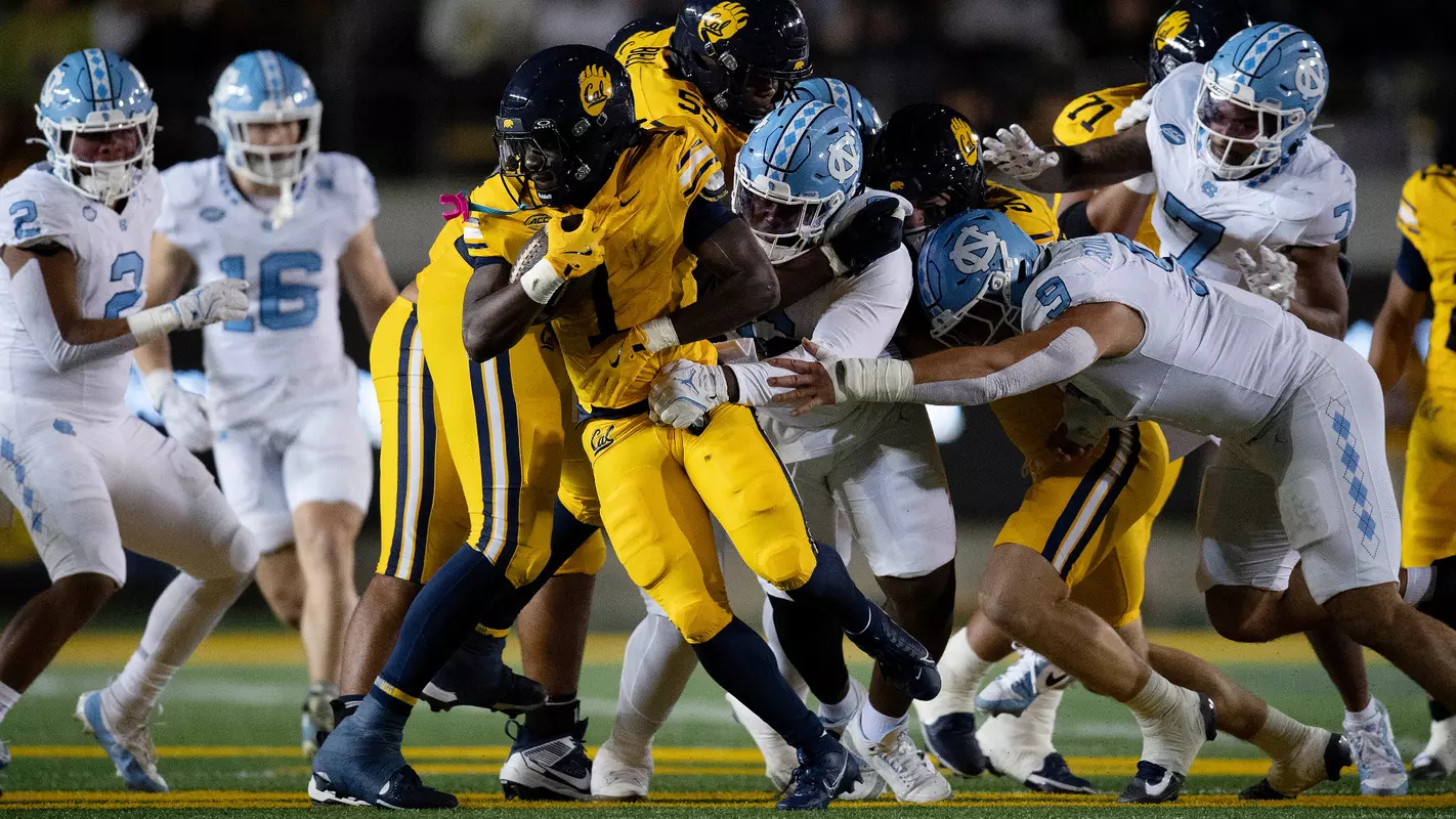 D'Antre Robinson, Melkart Abou-Jaoude University of North Carolina Football v Cal California Memorial Stadium Berkeley, CA Friday, October 17, 2025