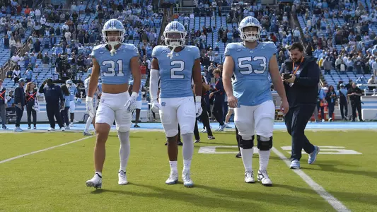 Will Hardy, Andrew Simpson, Christo Kelly
University of North Carolina Football v Virginia
Kenan Stadium
Chapel Hill, NC
Saturday, October 25, 2025