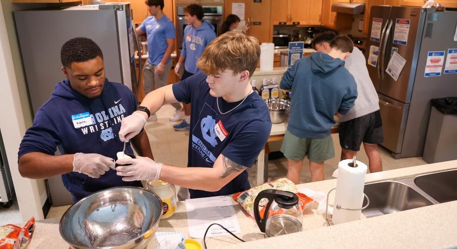 UNC Wrestling Gives Back At Ronald McDonald House UNC Wrestling Gives Back At Ronald McDonald House
