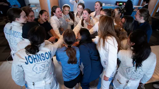 women’s huddle
University of North Carolina Fencing v Duke
Blue Zone
Chapel Hill, NC
November 1, 2025