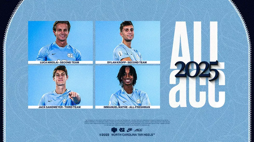 UNC Men’s Soccer Places Four On All-ACC Teams UNC Men’s Soccer Places Four On All-ACC Teams