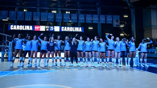 Team Postgame
North Carolina Tar Heels V Virginia Tech
Carmichael Arena
Chapel Hill, NC
Sunday, November 16, 2025
Dalton T. Wainscott