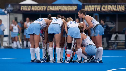 huddle
University of North Carolina Field Hockey v Northwestern
NCAA Semifinal
Williams Field at Jack Katz Stadium
Durham, NC
Friday, November 21, 2025