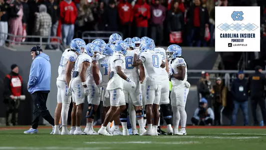 huddle
University of North Carolina Football v N.C. State; NCSU; North Carolina State
Carter-Finley Stadium
Chapel Hill, NC
Saturday, November 29, 2025