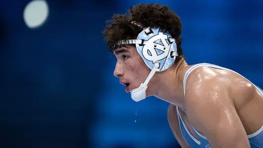 Redshirt freshman Robert Platt prepares for his 197-pound bout against West Virginia Friday night at Carmichael Arena.