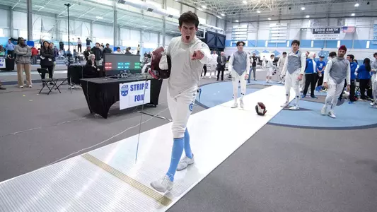Cristian Porras
foil
ACC Championships
University of North Carolina Fencing v Duke
Eddie Smith Field House
Chapel Hill, NC
Saturday, February 22, 2025