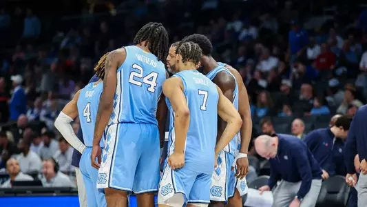 huddle ACC Tournament vs. Wake Forest