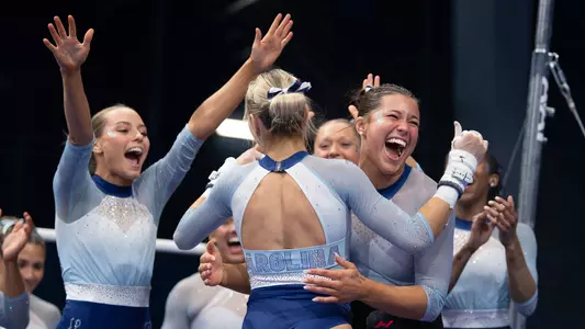 celebration 
uneven bars 
University of North Carolina Gymnastics v Western Michigan 
Carmichael Arena 
Chapel Hill, NC 
Friday, March 14, 2025