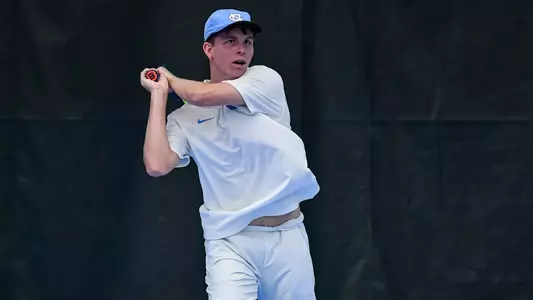 Dennis Perumov    
University of North Carolina Men’s Tennis v Virginia  
Chewning Tennis Center  
Chapel Hill, NC
Sunday, March 2, 2025