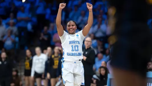 Reniya Kelly 
University of North Carolina Women's Basketball v West Virginia 
NCAA Tournament  
Carmichael Arena 
Chapel Hill, NC 
Monday, March 24, 2025
