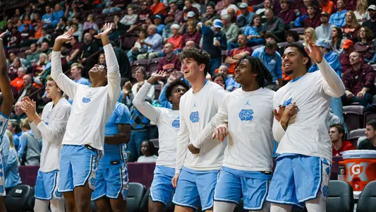 bench celebrates at Virginia Tech