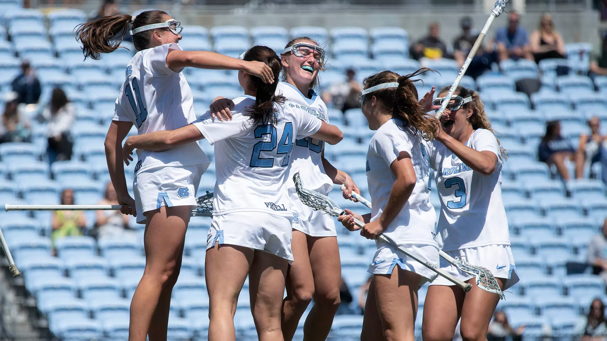 celebration 
University of North Carolina Women's Lacrosse v Cal 
Dorrance Field 
Chapel Hill, NC 
Sunday, April 13, 2025