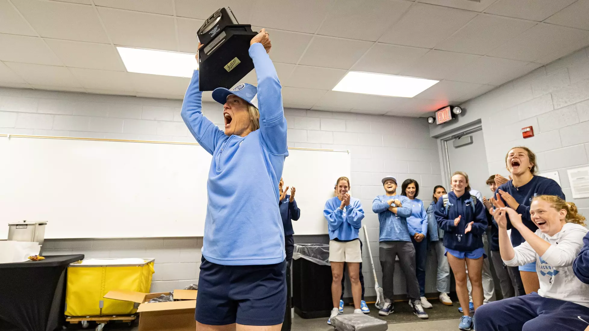 Celebration     
University of North Carolina Women’s Lacrosse v Duke 
Koskinen Stadium  
Durham, NC 
Thursday, April 17, 2025