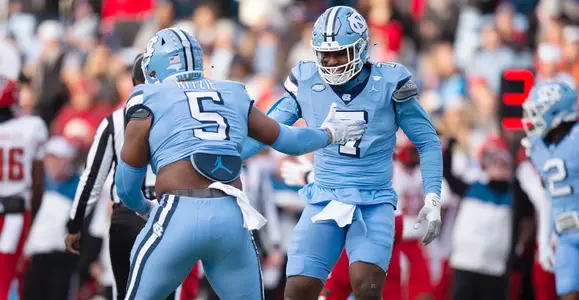 Kaimon Rucker, Jahvaree Ritzie 
University of North Carolina Football v North Carolina State University 
Kenan Stadium 
Chapel Hill, NC 
Saturday, November 30, 2024
