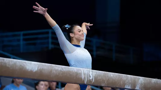 Gwen Fink
balance beam
University of North Carolina Gymnastics v Western Michigan
Carmichael Arena
Chapel Hill, NC
Friday, March 14, 2025