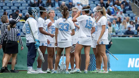 huddle 
University of North Carolina Women's Lacrosse v Florida  
NCAA Tournament 
SemiFinal 
Gillette Stadium 
Norwood, MA 
Friday, May 23, 2025