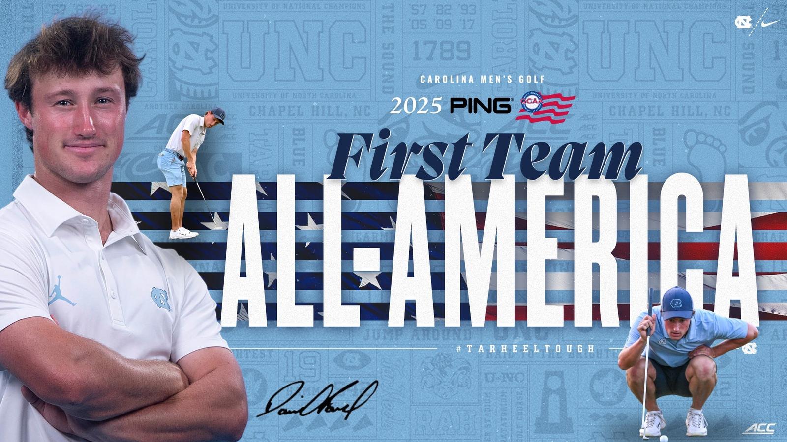 David Ford Now UNC Men's Golf's First 2-Time First-Team All-America David Ford Now UNC Men's Golf's First 2-Time First-Team All-America
