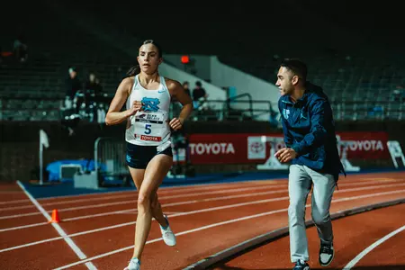 Ian Moini Coaches Fatima Alanis at Penn Relays