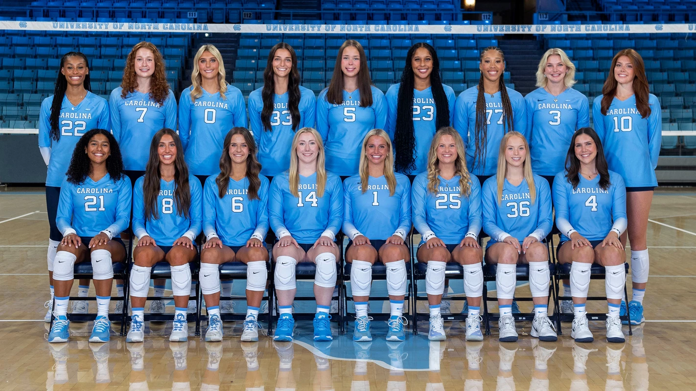 2025 team 
University of North Carolina Volleyball 
Carmichael Arena 
Chapel Hill, NC 
Wednesday, August 13, 2025