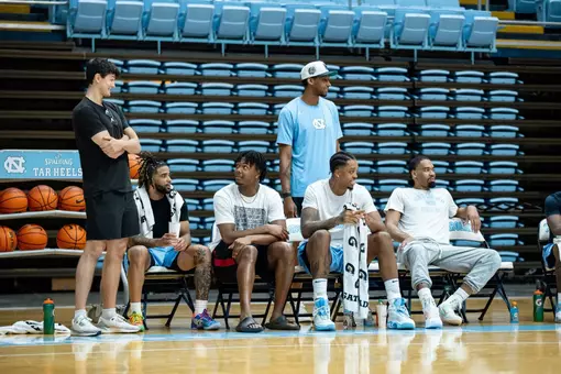 Cormac Ryan, RJ Davis, Harrison Ingram, Desmond Hubert, Armando Bacot, Garrison Brooks